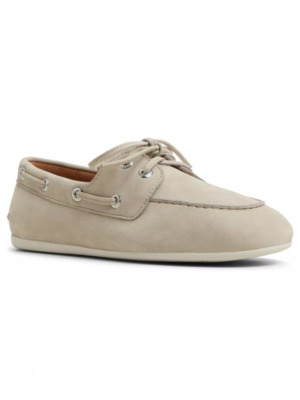 Sperry Top-Sider Slim Leather Boat Shoes Light Grey Women’s Size 8.5 M NWT